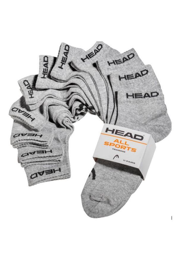 Head Elements Sneaker Skarpety 11 par Melange Szary 43–46. Kolor: szary. Materiał: bawełna. Sport: kolarstwo
