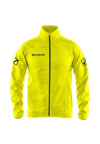 Kurtka Givova Rain Basico Fluo pomarańczowa. Kolor: żółty. Sport: piłka nożna