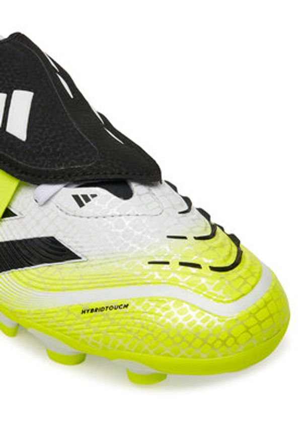 Adidas - adidas Buty do piłki nożnej Predator Pro Fold-Over Tongue Multi-Ground JS4074 Biały. Kolor: biały. Materiał: skóra