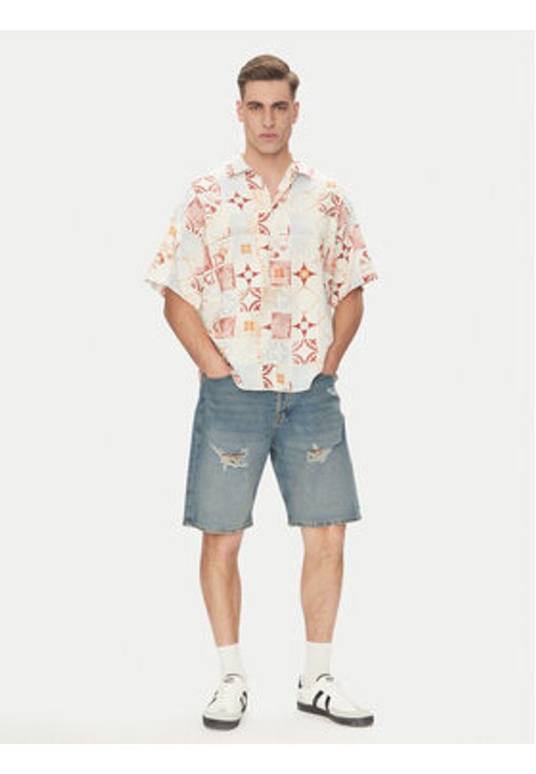 Jack & Jones - Jack&Jones Szorty jeansowe Alex 12274957 Niebieski Loose Fit. Kolor: niebieski. Materiał: bawełna