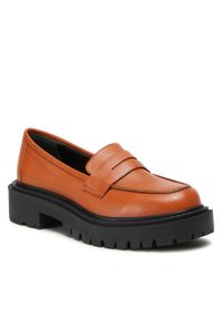 Półbuty Simple SL-18-02-000060 314 Dark Orange. Kolor: pomarańczowy. Materiał: skóra #1