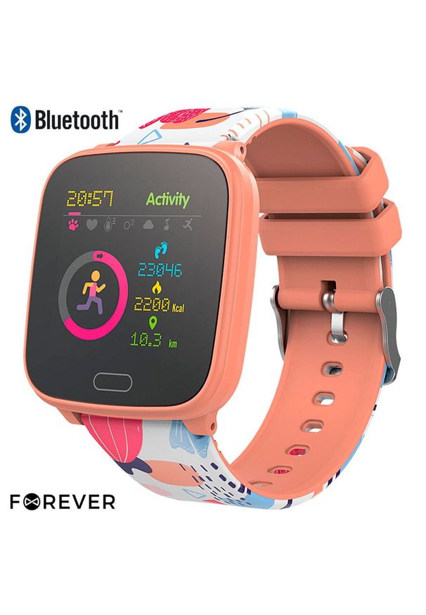 FOREVER - Forever smartwatch IGO JW-100 Orange. Rodzaj zegarka: smartwatch. Styl: sportowy