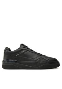 Armani Exchange Sneakersy XUX219 XV857 00002 Czarny. Kolor: czarny. Materiał: skóra