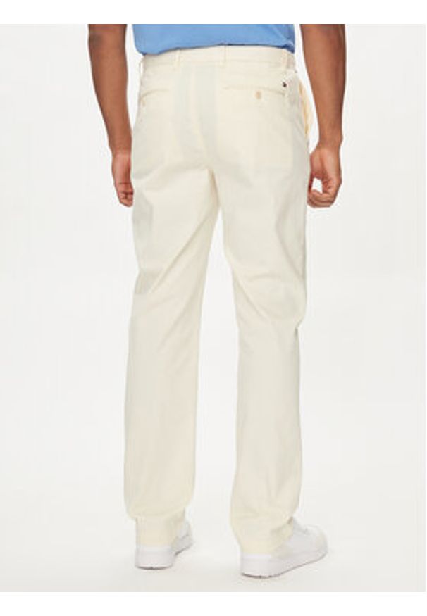 TOMMY HILFIGER - Tommy Hilfiger Chinosy Denton MW0MW25964 Écru Straight Fit. Materiał: bawełna