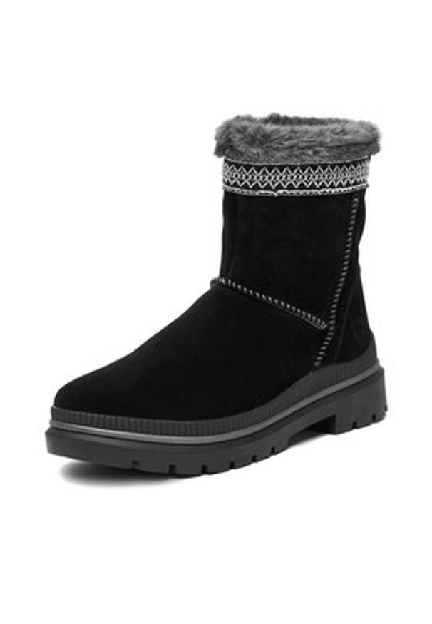 Remonte Botki CEO-D0C83-03 Czarny. Kolor: czarny. Materiał: zamsz, skóra