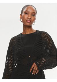 TwinSet - TWINSET Kardigan 241TT3083 Czarny Regular Fit. Kolor: czarny. Materiał: bawełna #2