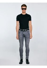 Big-Star - Jeansy męskie skinny szare Deric 993. Okazja: na co dzień. Kolor: szary. Styl: casual #5