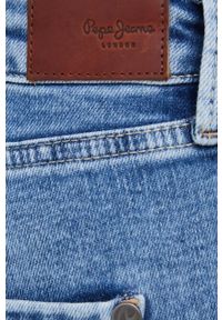 Pepe Jeans jeansy Regent damskie high waist. Stan: podwyższony. Kolor: niebieski
