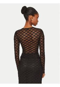 BARDOT Bluzka Adoni 59741TB Czarny Slim Fit. Kolor: czarny. Materiał: bawełna, syntetyk