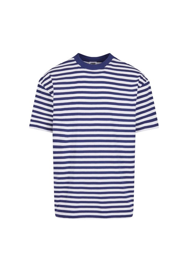 Koszulka w paski Urban Classics Regular. Kolor: niebieski, biały, wielokolorowy. Materiał: bawełna. Wzór: paski