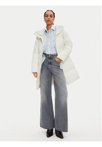 Calvin Klein Jeans Kurtka zimowa J20J224122 Écru Relaxed Fit. Materiał: syntetyk. Sezon: zima