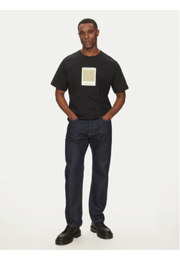 Jack & Jones - Jack&Jones T-Shirt Islington 12273019 Czarny Loose Fit. Kolor: czarny. Materiał: bawełna