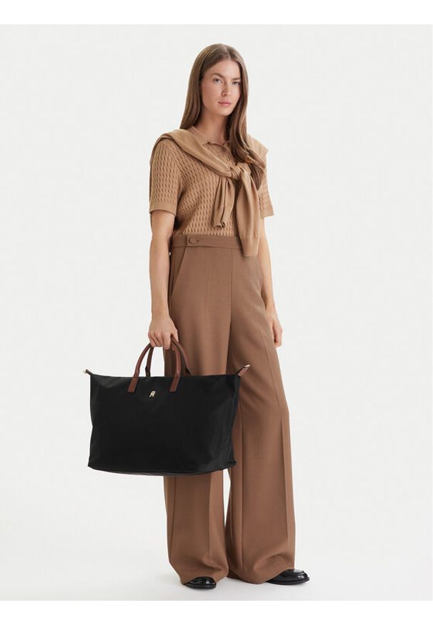 TOMMY HILFIGER - Tommy Hilfiger Torebka Pepette Weekender AW0AW18425 Czarny. Kolor: czarny