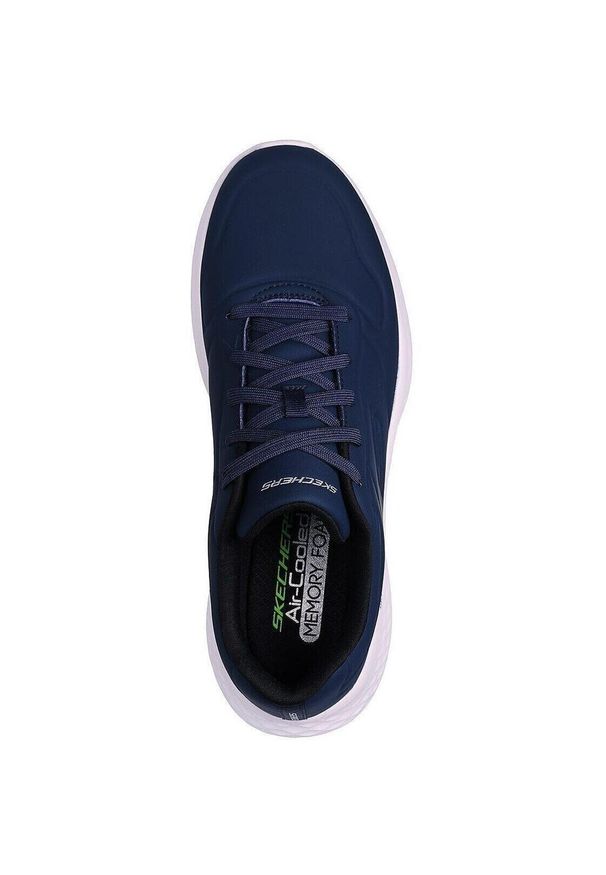 skechers - Adidasy Skechers Skech-lite Pro - Nullify, Mężczyźni. Kolor: niebieski. Materiał: materiał, syntetyk. Szerokość cholewki: normalna. Sport: turystyka piesza