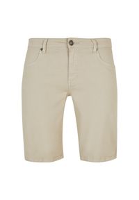 jeansoweowe Szorty, swobodny krój Urban Classics. Kolor: beżowy. Długość: krótkie. Sezon: lato #1