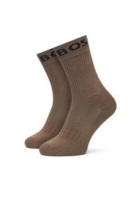 BOSS Zestaw 2 par wysokich skarpet męskich 2P Rs Sport CC 50469747 Czarny. Kolor: czarny. Materiał: bawełna, materiał