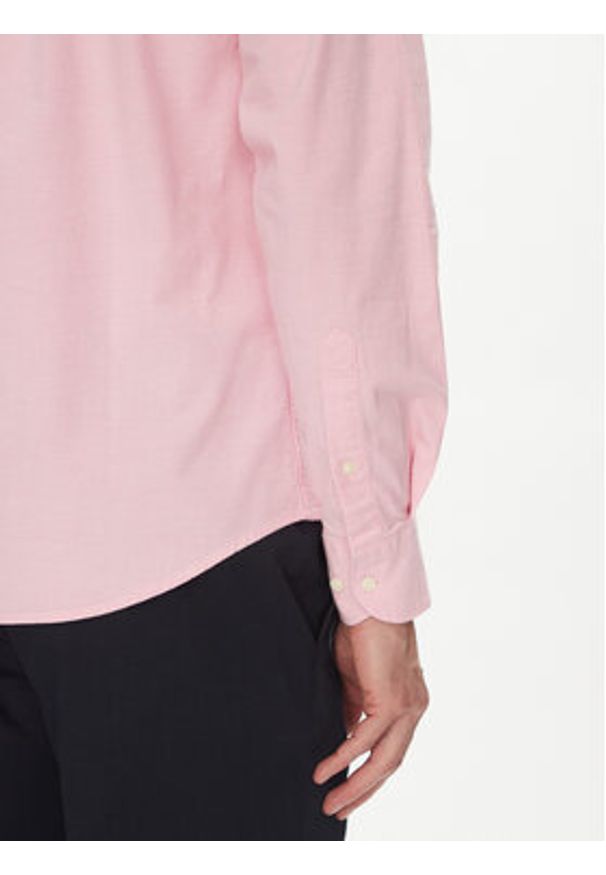 La Martina Koszula Anselmo MACG01 OX092 Różowy Regular Fit. Kolor: różowy. Materiał: bawełna