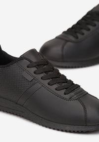 Renee - Czarne Sneakersy z Przeszyciami Phyrise. Kolor: czarny #5