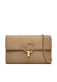 Love Moschino - LOVE MOSCHINO Torebka JC4327PP0NKX0105 Beżowy. Kolor: beżowy. Materiał: skórzane #4