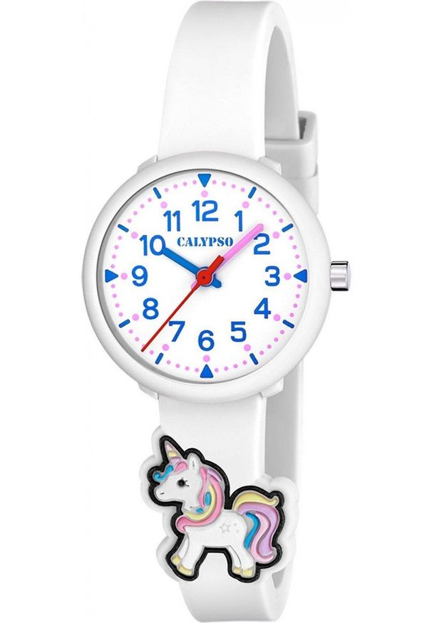 Calypso Zegarek dla dzieci Calypso K5844-1 biały pasek. Kolor: biały