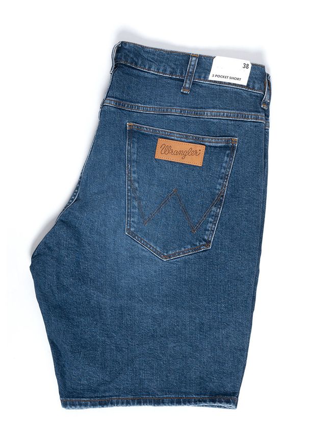 Wrangler - WRANGLER 5 POCKET SHORT MĘSKIE SZORTY SPODENKI GAME ON W14CT112E 112126628. Materiał: jeans