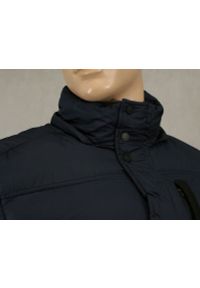 Granatowa, Ocieplana Kurtka Zimowa z Kapturem - Gustaff. Typ kołnierza: kaptur. Kolor: niebieski. Materiał: tkanina, poliester. Sezon: zima #4