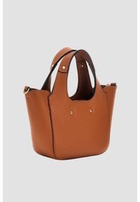 Guess - GUESS Brązowa torebka damska Calista 2 w 1 Mini. Kolor: brązowy. Styl: elegancki, casual #6