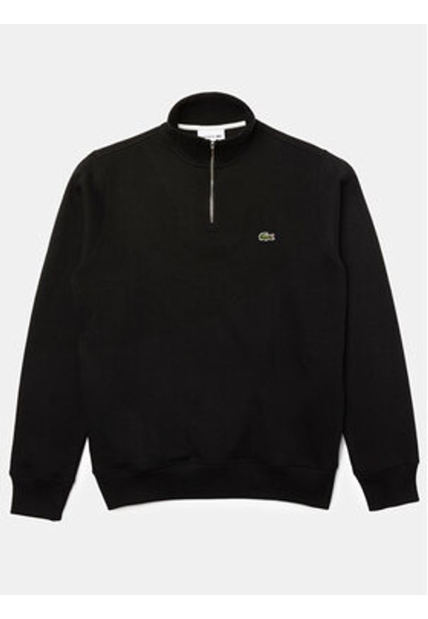 Lacoste Bluza SH1927 Czarny Classic Fit. Kolor: czarny. Materiał: bawełna