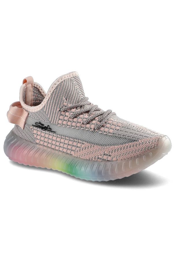Różowe Sneakersy Artiker Damskie Lekkie Półbuty. Okazja: na co dzień. Kolor: różowy. Szerokość cholewki: normalna