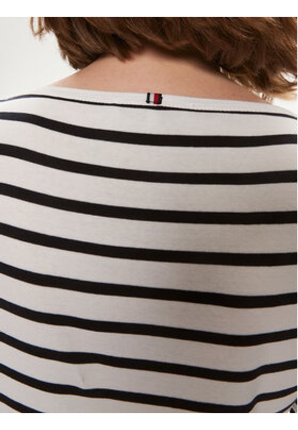 TOMMY HILFIGER - Tommy Hilfiger Bluzka New Cody WW0WW40589 Écru Slim Fit. Materiał: bawełna