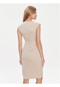 Marciano Guess Sukienka koktajlowa Laing 4RGK40 9948Z Beżowy Regular Fit. Kolor: beżowy. Materiał: syntetyk. Styl: wizytowy