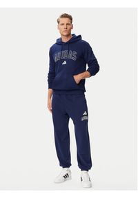 Adidas - adidas Bluza Collegiate Script Graphic Hoodie KC7186 Niebieski Regular Fit. Kolor: niebieski. Materiał: bawełna #2
