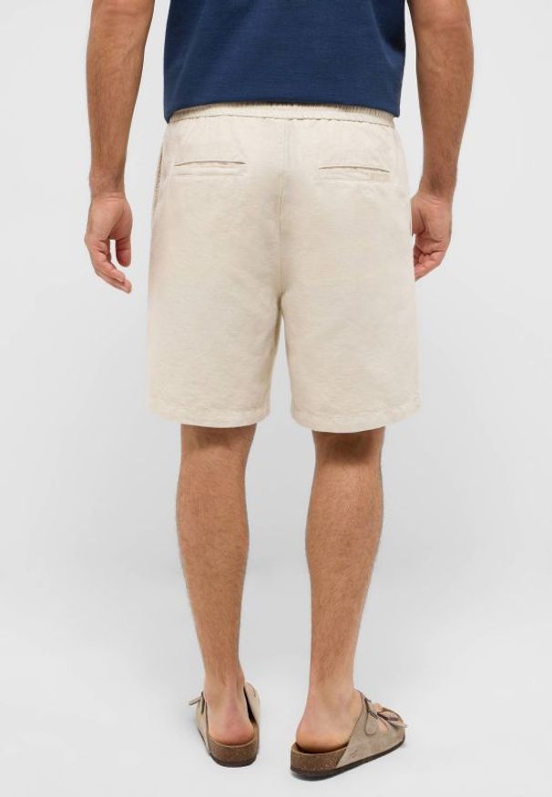 Mustang Męskie szorty Mustang Style Linen Jogger Shorts Ecru 1016459 2014