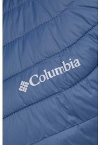 columbia - Columbia bezrękawnik sportowy Powder Pass kolor granatowy przejściowy 1842414-010. Kolor: niebieski. Materiał: tkanina, syntetyk, materiał, puch. Długość rękawa: bez rękawów. Styl: sportowy #2