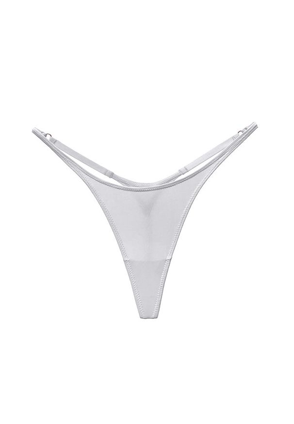 Intica - Stringi biodrówki z delikatnych materiałów niewidoczne pod ubraniem Viole. Kolor: biały. Materiał: materiał