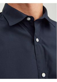 Jack & Jones - Jack&Jones Koszula 12187222 Granatowy Slim Fit. Kolor: niebieski. Materiał: bawełna, syntetyk #7