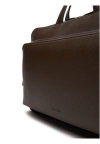 Calvin Klein Torba na laptopa Micro Pebble Slim Briefcase 36 LV04D3012G Brązowy. Kolor: brązowy. Materiał: skóra