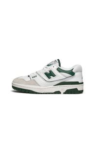 Buty do chodzenia dla dorosłych New Balance 550 White Green. Kolor: biały, zielony. Sport: turystyka piesza #1