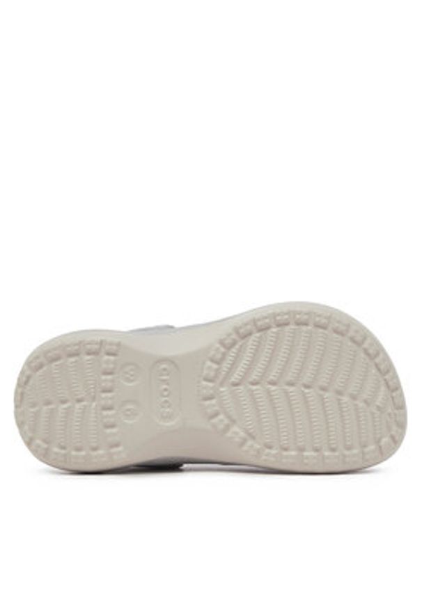 Crocs Klapki Classic Platform Glitter Lined Clog W 210413 Srebrny. Kolor: srebrny. Obcas: na platformie