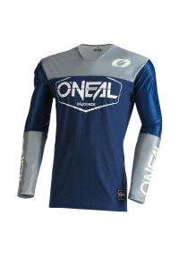 O'NEAL - Bluza rowerowa mtb O'neal Mayhem HEXX V.22 blue/gray. Kolor: niebieski, wielokolorowy, szary. Materiał: jersey