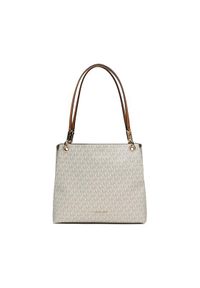 MICHAEL Michael Kors Torebka Kensington 30F3G8KT7B Écru. Materiał: skórzane