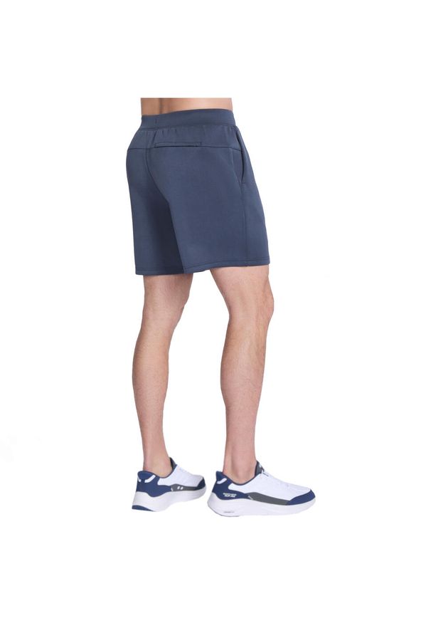 skechers - Spodenki sportowe męskie Skechluxe Elevate 2.0 Short. Kolor: niebieski. Materiał: poliester