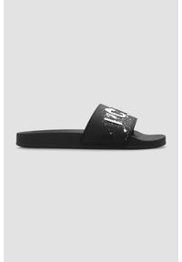 DSQUARED2 Czarne klapki Slide Sandals. Kolor: czarny. Materiał: guma #5