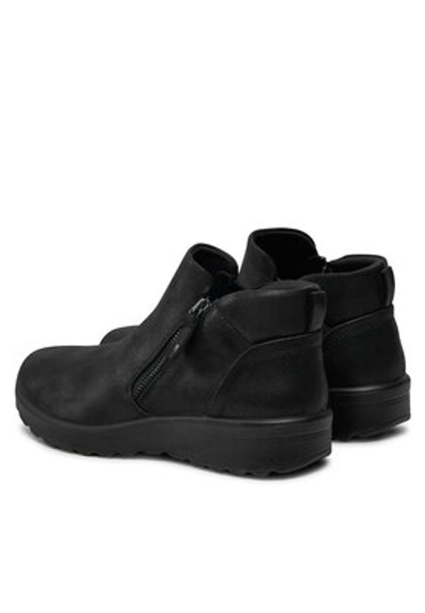 skechers - Skechers Botki Lovely Vibe 158952/BBK Czarny. Kolor: czarny. Materiał: materiał