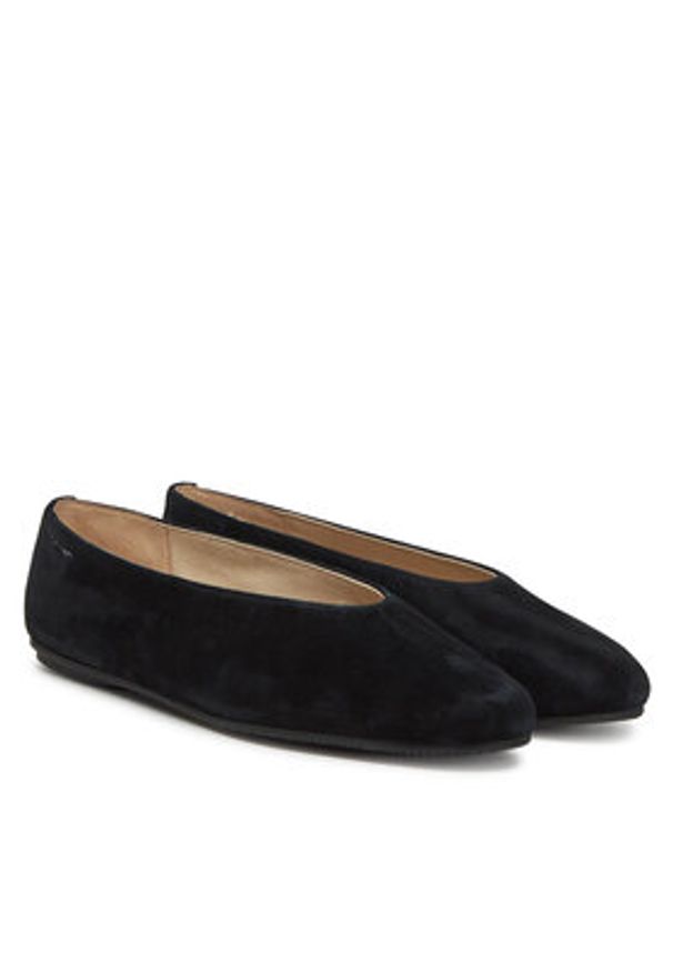 Calvin Klein Baleriny Ballerina Round Hw Sue HW0HW02565 Czarny. Kolor: czarny. Materiał: skóra