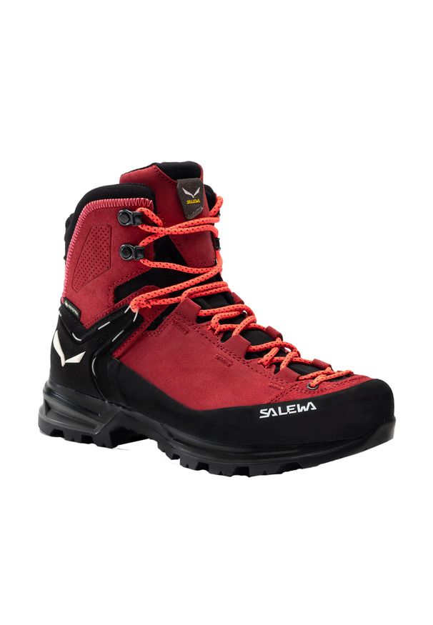 Buty trekkingowe damskie Salewa MTN Trainer 2 Mid GTX. Kolor: czarny, czerwony, wielokolorowy. Styl: sportowy
