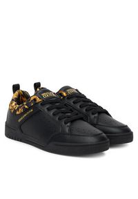 Versace Jeans Couture Sneakersy 79YA3SD6 ZPB38 Czarny. Kolor: czarny. Materiał: skóra