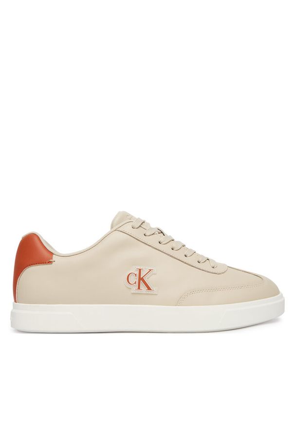 Sneakersy Calvin Klein. Kolor: beżowy
