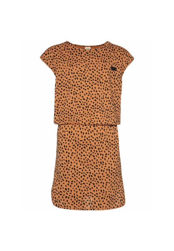 Sukienka dla dziewczynki Protest Desree. Kolor: brązowy, beżowy, wielokolorowy. Sezon: lato. Sport: turystyka piesza