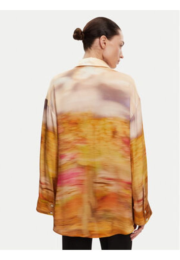 Pinko - PINKO Koszula 104864 A2G0 Kolorowy Regular Fit. Materiał: wiskoza. Wzór: kolorowy